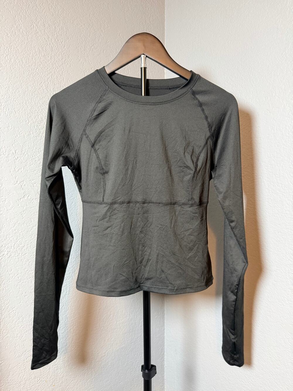 Halara Long Sleeve Activewear Top - Medium Black